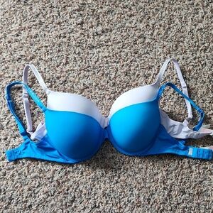 Victoria's Secret Blue and White Bra